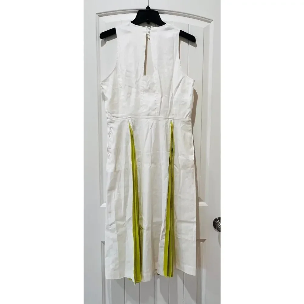 NWT❤️Anthro Maeve Sleeveless Pleated Dress sz12 - Picture 7 of 10